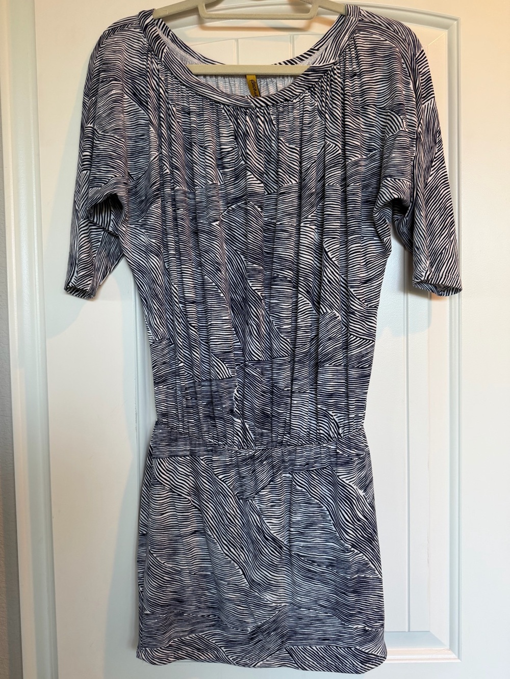 RACHEL Rachel Roy Navy and White Patterned Mini Dress